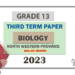 2023 Grade 13 Biology 3rd Term Test Paper | North Western Province - English Medium