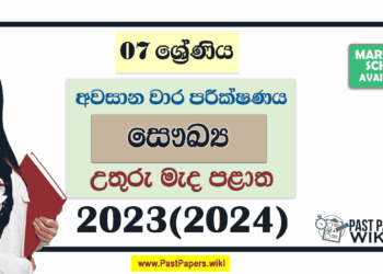 North Central Province 2023(2024) Grade 07 Health 3rd Term Test Paper with Answers