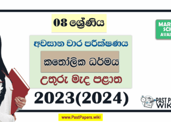 North Central Province 2023(2024) Grade 08 Catholic 3rd Term Test Paper with Answers