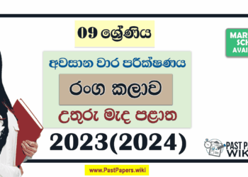 North Central Province 2023(2024) Grade 09 Drama 3rd Term Test Paper with Answers