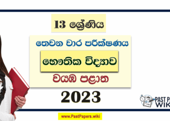 2023 Grade 13 Physics 3rd Term Test Paper | North Western Province