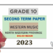 2023 Grade 10 Western Music 2nd Term Test Paper | North Western Province
