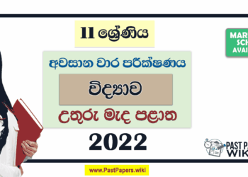 North Central Province 2022 Grade 11 Science 3rd Term Test Paper with Answers