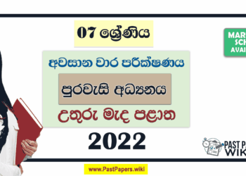 North Central Province 2022 Grade 07 Civic 3rd Term Test Paper with Answers