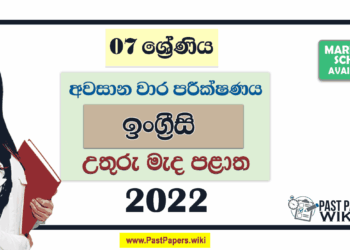 North Central Province 2022 Grade 07 English 3rd Term Test Paper with Answers