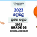 Grade 03 Tamil Term Test Paper 2023