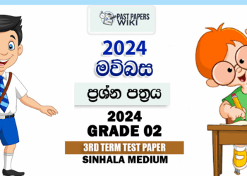 Grade 02 Sinhala 3rd Term Test Paper 2024