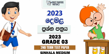 Grade 03 Tamil 2nd Term Test Paper 2023 | Prajapathi Girls College