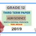 Grade 12 Agri 3rd Term Test Paper 2019 | North Central Province - Tamil Medium