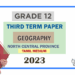Grade 12 Geography 3rd Term Test Paper 2023 Paper With Answers | North Central Province - Tamil Medium