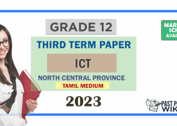 Grade 12 ICT 3rd Term Test Paper 2023 Paper With Answers | North Central Province - Tamil Medium