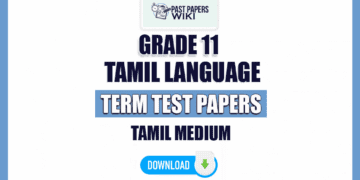 Tamil Medium Grade 11 Tamil Language Term Test Papers