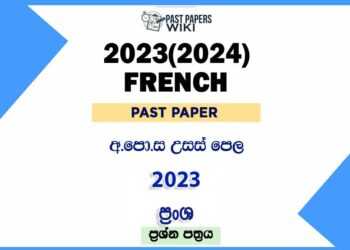 2023(2024) A/L French Paper