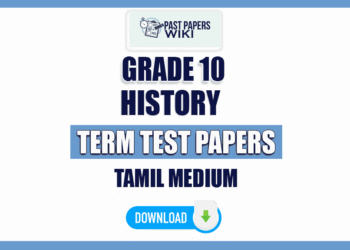 Tamil Medium Grade 10 History Term Test Papers