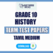 Tamil Medium Grade 10 History Term Test Papers