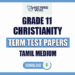 Tamil Medium Grade 11 Christianity Term Test Papers