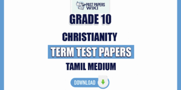 Tamil Medium Grade 10 Christianity Term Test Papers