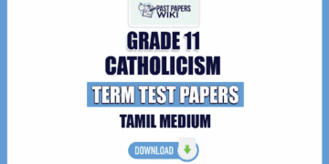 Tamil Medium Grade 11 Catholicism Term Test Papers