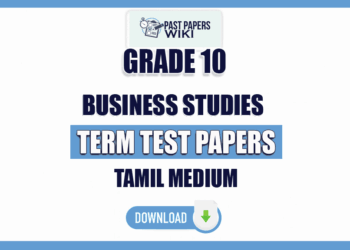 Tamil Medium Grade 10 Business studies Term Test Papers