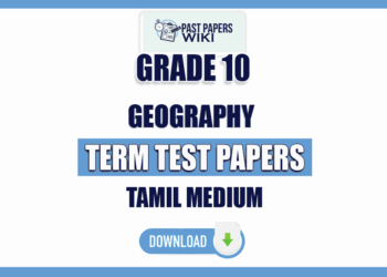 Tamil Medium Grade 10 Geography Term Test Papers