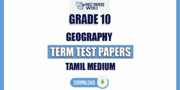 Tamil Medium Grade 10 Geography Term Test Papers