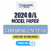 2024 A/L Combined Maths Model Papers with Answers - Tamil Medium