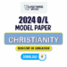 2024 A/L Christianity Model Papers with Answers - Tamil Medium