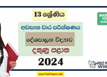 2024 Grade 13 Political Science 3rd Term Test Paper with Answers | Southern Province