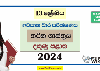 2024 Grade 13 Logic 3rd Term Test Paper with Answers | Southern Province