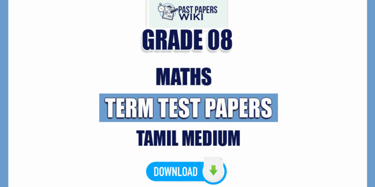 Tamil Medium Grade 08 Maths Term Test Papers