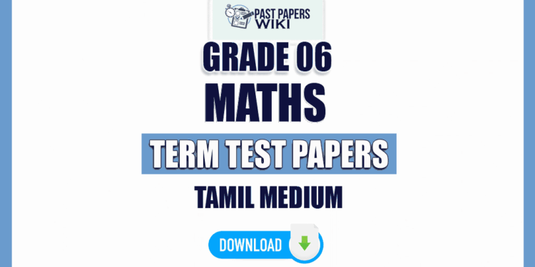 Tamil Medium Grade 06 Maths Term Test Papers
