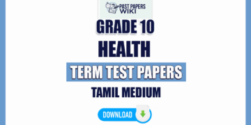 Tamil Medium Grade 10 Health Term Test Papers