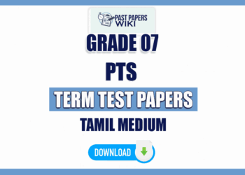 Tamil Medium Grade 07 PTS Term Test Papers