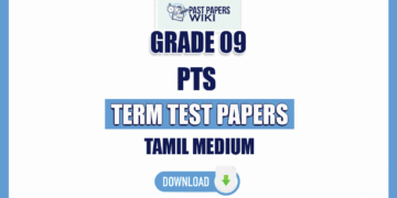 Tamil Medium Grade 09 PTS Term Test Papers