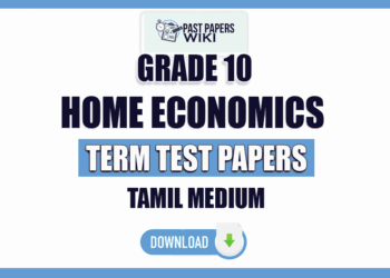 Tamil Medium Grade 10 Home Economics Term Test Papers