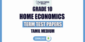 Tamil Medium Grade 10 Home Economics Term Test Papers