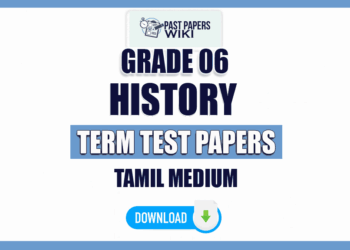 Tamil Medium Grade 06 History Term Test Papers