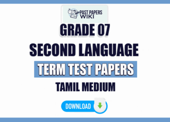 Tamil Medium Grade 07 Second Language Term Test Papers