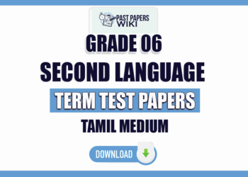 Tamil Medium Grade 06 Second Language Term Test Papers