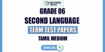 Tamil Medium Grade 06 Second Language Term Test Papers