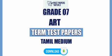 Tamil Medium Grade 07 Art Term Test Papers