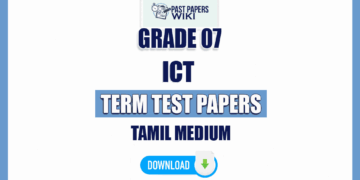 Tamil Medium Grade 07 ICT Term Test Papers