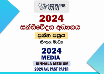 2024 A/L Media Paper | Sinhala Medium