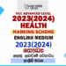 2023(2024) O/L Health And Physical Education Marking Scheme | English Medium