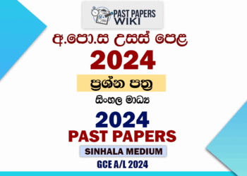 GCE A/L 2024 Past Papers and Marking Schemes
