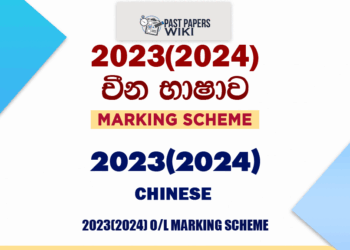 2023(2024) O/L Chinese Marking Scheme