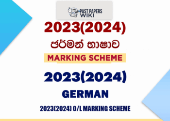 2023(2024) O/L German Marking Scheme