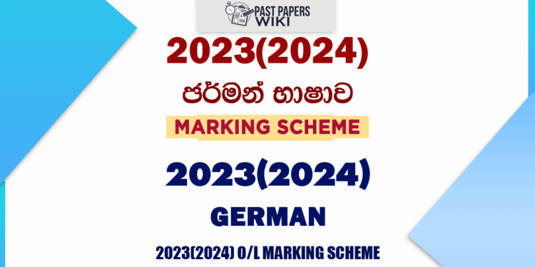 2023(2024) O/L German Marking Scheme