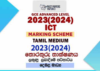2023(2024) O/L ICT Marking Scheme | Tamil Medium