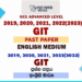 2019, 2020, 2021, 2022(2023) A/L GIT Past Paper | English Medium